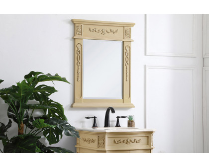 Elegant Wall Mirror - Light Antique Beige, L 22" (VM12228LT)