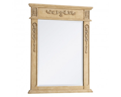 Elegant Wall Mirror - Antique Beige, L 28" (VM12836AB)