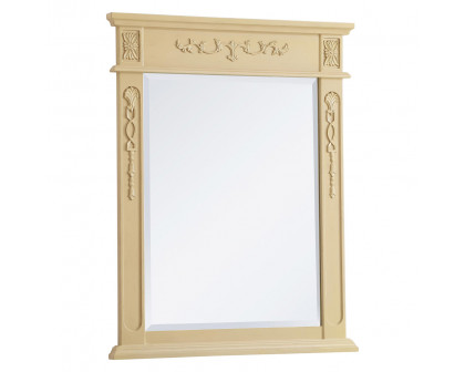 Elegant Wall Mirror - Light Antique Beige, L 28" (VM12836LT)