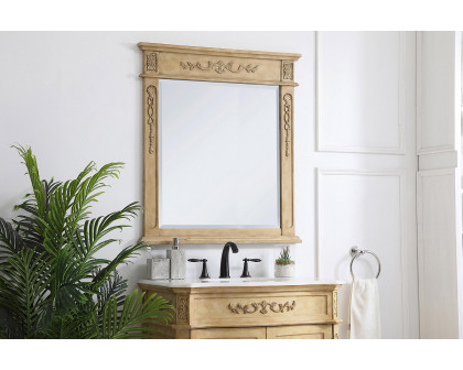 Elegant Wall Mirror - Antique Beige, L 32" (VM13236AB)