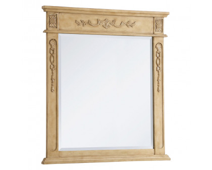 Elegant Wall Mirror - Antique Beige, L 32" (VM13236AB)