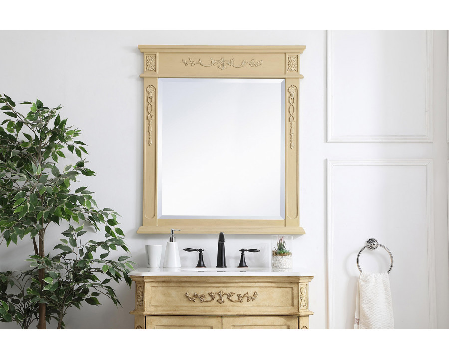 Elegant Wall Mirror - Light Antique Beige, L 32" (VM13236LT)