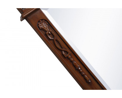 Elegant Wall Mirror - Teak, L 32" (VM13236TK)