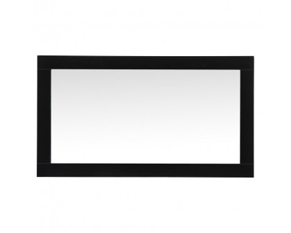 Elegant Wall Mirror - Black, D 18", H 32" (VM21832BK)