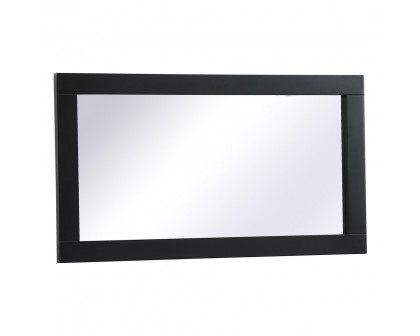 Elegant Wall Mirror - Black, D 18", H 32" (VM21832BK)