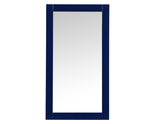 Elegant Wall Mirror - Blue, D 18", H 32" (VM21832BL)