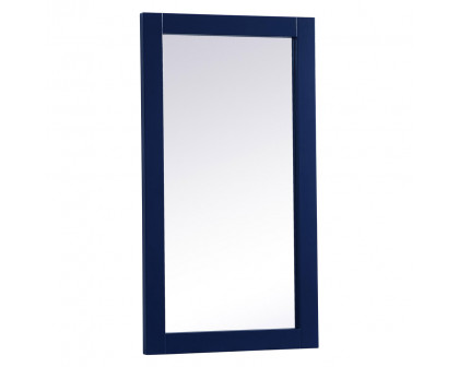 Elegant Wall Mirror - Blue, D 18", H 32" (VM21832BL)