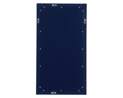 Elegant Wall Mirror - Blue, D 18", H 32" (VM21832BL)