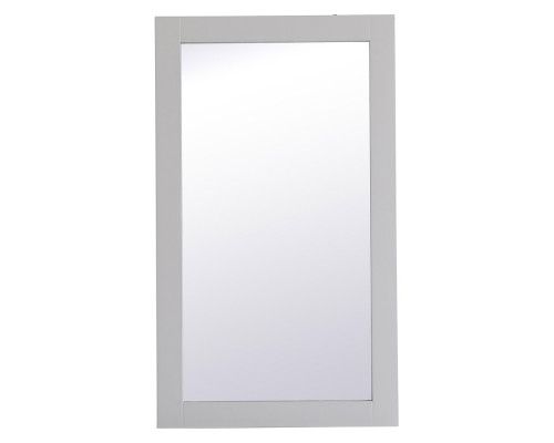 Elegant Wall Mirror - Gray, D 18", H 32" (VM21832GR)