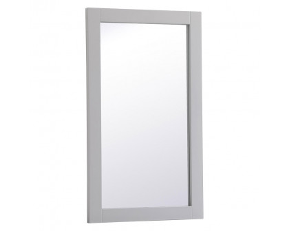 Elegant Wall Mirror - Gray, D 18", H 32" (VM21832GR)