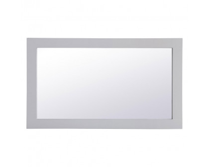 Elegant Wall Mirror - Gray, D 18", H 32" (VM21832GR)