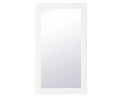 Elegant Wall Mirror - White, D 18", H 32" (VM21832WH)