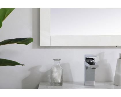 Elegant Wall Mirror - White, D 18", H 32" (VM21832WH)