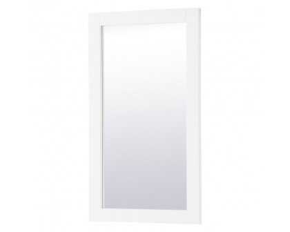 Elegant Wall Mirror - White, D 18", H 32" (VM21832WH)