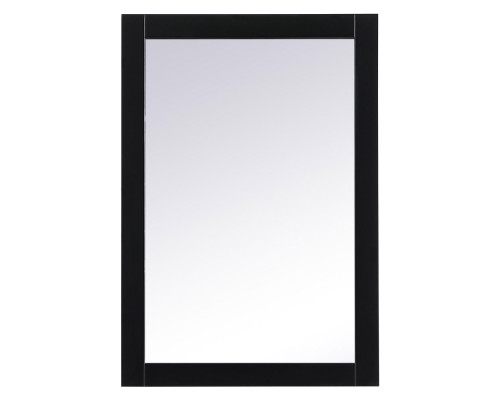 Elegant Wall Mirror - Black, D 22", H 32" (VM22232BK)