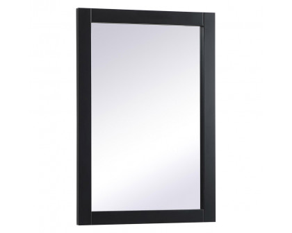 Elegant Wall Mirror - Black, D 22", H 32" (VM22232BK)