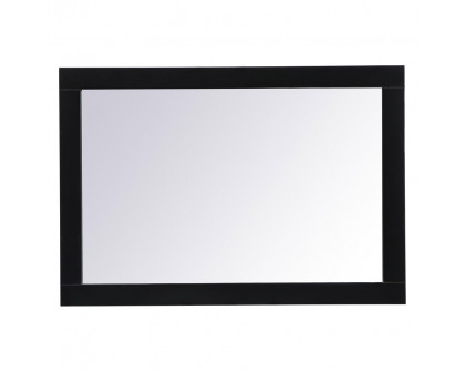 Elegant Wall Mirror - Black, D 22", H 32" (VM22232BK)