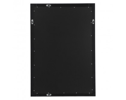 Elegant Wall Mirror - Black, D 22", H 32" (VM22232BK)