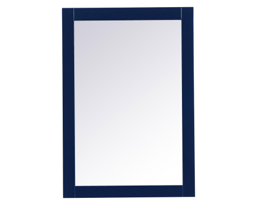 Elegant Wall Mirror - Blue, D 22", H 32" (VM22232BL)