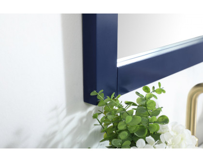 Elegant Wall Mirror - Blue, D 22", H 32" (VM22232BL)