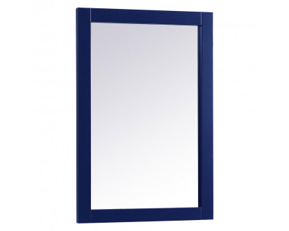 Elegant Wall Mirror - Blue, D 22", H 32" (VM22232BL)