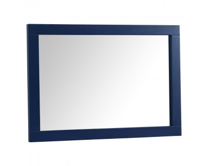 Elegant Wall Mirror - Blue, D 22", H 32" (VM22232BL)