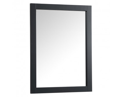 Elegant Wall Mirror - Black, D 24", H 32" (VM22432BK)