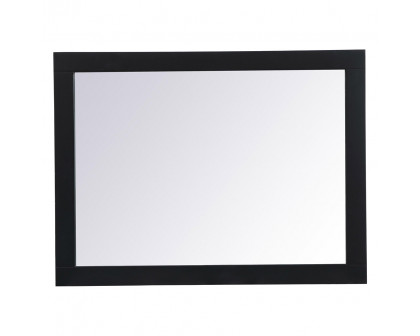 Elegant Wall Mirror - Black, D 24", H 32" (VM22432BK)