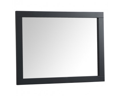 Elegant Wall Mirror - Black, D 24", H 32" (VM22432BK)