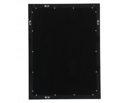 Elegant Wall Mirror - Black, D 24", H 32" (VM22432BK)