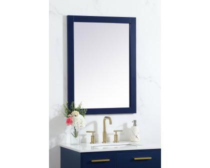 Elegant Wall Mirror - Blue, D 24", H 32" (VM22432BL)