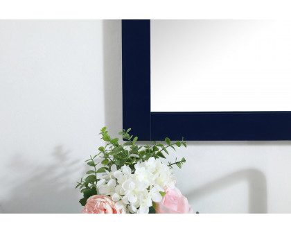 Elegant Wall Mirror - Blue, D 24", H 32" (VM22432BL)