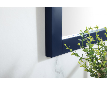 Elegant Wall Mirror - Blue, D 24", H 32" (VM22432BL)