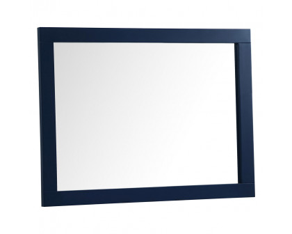 Elegant Wall Mirror - Blue, D 24", H 32" (VM22432BL)