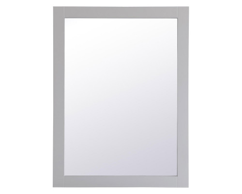 Elegant Wall Mirror - Gray, D 24", H 32" (VM22432GR)