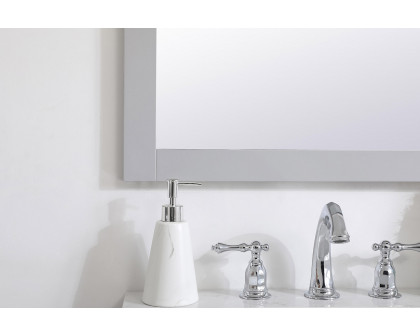 Elegant Wall Mirror - Gray, D 24", H 32" (VM22432GR)