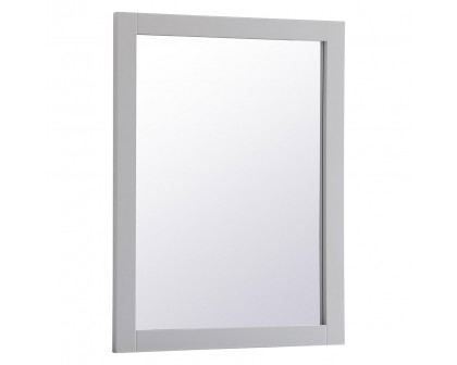 Elegant Wall Mirror - Gray, D 24", H 32" (VM22432GR)