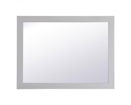 Elegant Wall Mirror - Gray, D 24", H 32" (VM22432GR)