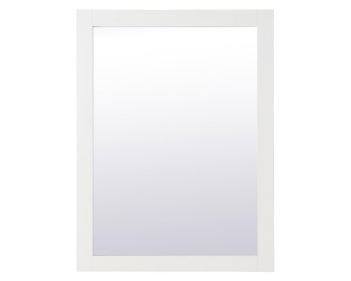 Elegant Wall Mirror - White, D 24", H 32" (VM22432WH)