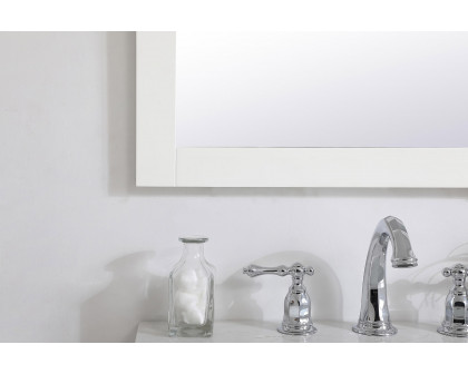 Elegant Wall Mirror - White, D 24", H 32" (VM22432WH)