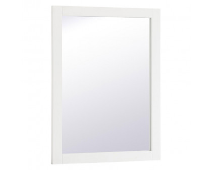 Elegant Wall Mirror - White, D 24", H 32" (VM22432WH)