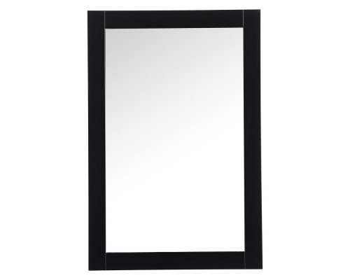 Elegant Wall Mirror - Black, D 24", H 36" (VM22436BK)