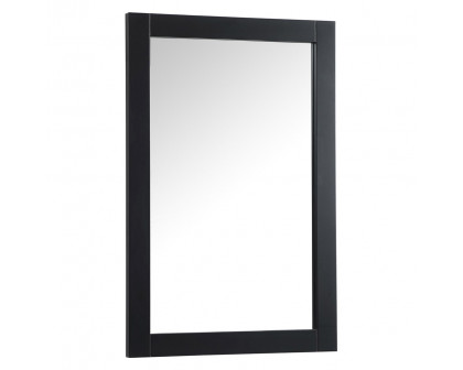 Elegant Wall Mirror - Black, D 24", H 36" (VM22436BK)