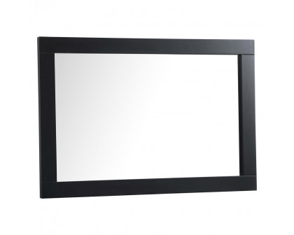 Elegant Wall Mirror - Black, D 24", H 36" (VM22436BK)