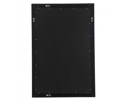 Elegant Wall Mirror - Black, D 24", H 36" (VM22436BK)