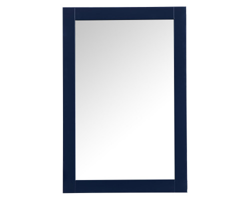 Elegant Wall Mirror - Blue, D 24", H 36" (VM22436BL)