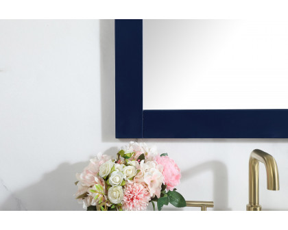 Elegant Wall Mirror - Blue, D 24", H 36" (VM22436BL)