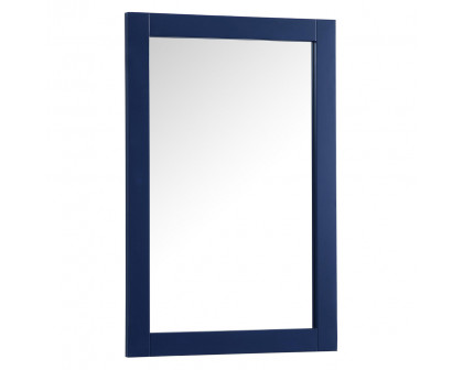 Elegant Wall Mirror - Blue, D 24", H 36" (VM22436BL)