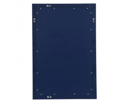 Elegant Wall Mirror - Blue, D 24", H 36" (VM22436BL)