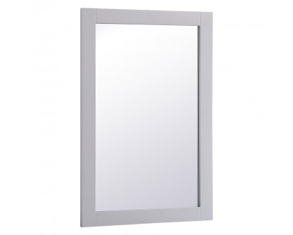 Elegant Wall Mirror - Gray, D 24", H 36" (VM22436GR)